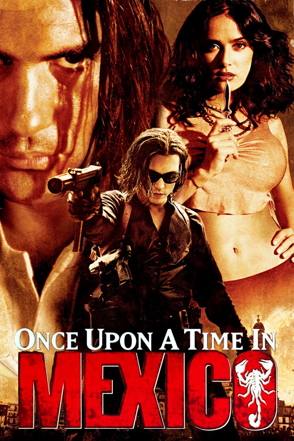 Poster for the movie "Once Upon a Time in Mexico"