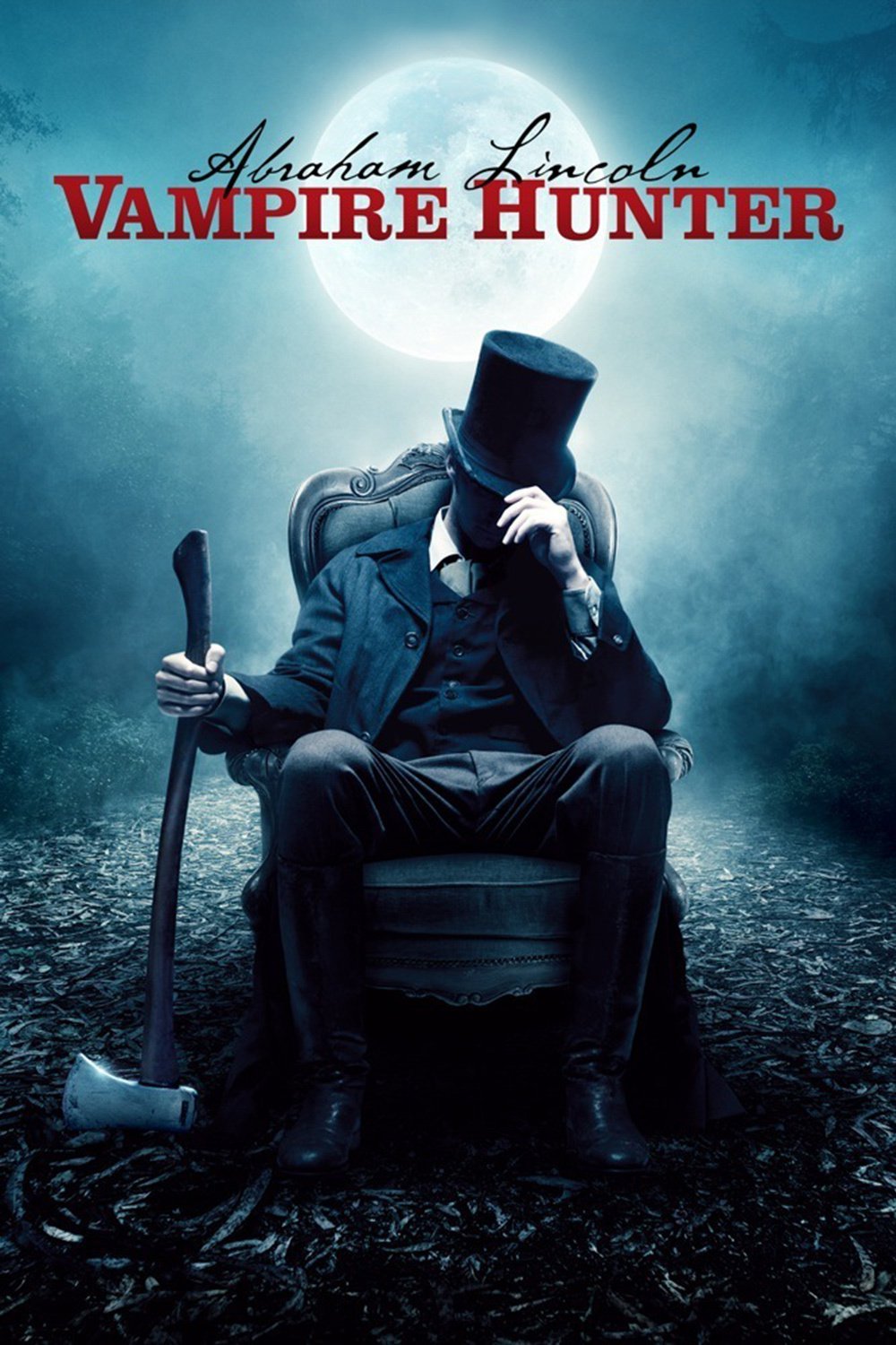 Poster for the movie "Abraham Lincoln: Vampire Hunter"
